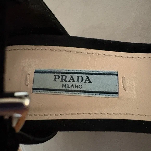 Prada Women's Black Suede Heels - Picture 7 of 8